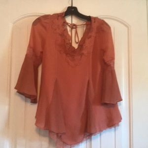 Free people bell sleeve kimono blouse